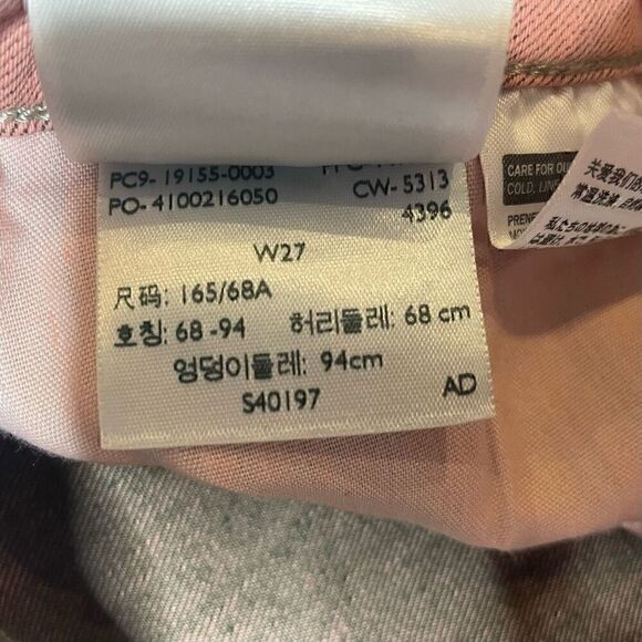 Levis Pink Jeans Crop Legging Womens Size 27 Stretch Denim 29" Inseam - Picture 3 of 9